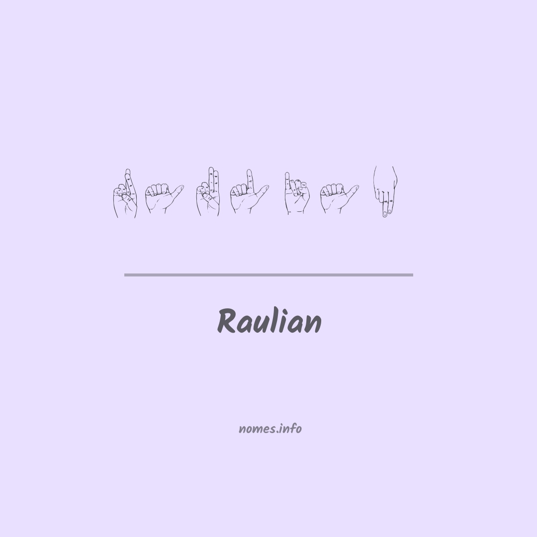 Raulian em Libras