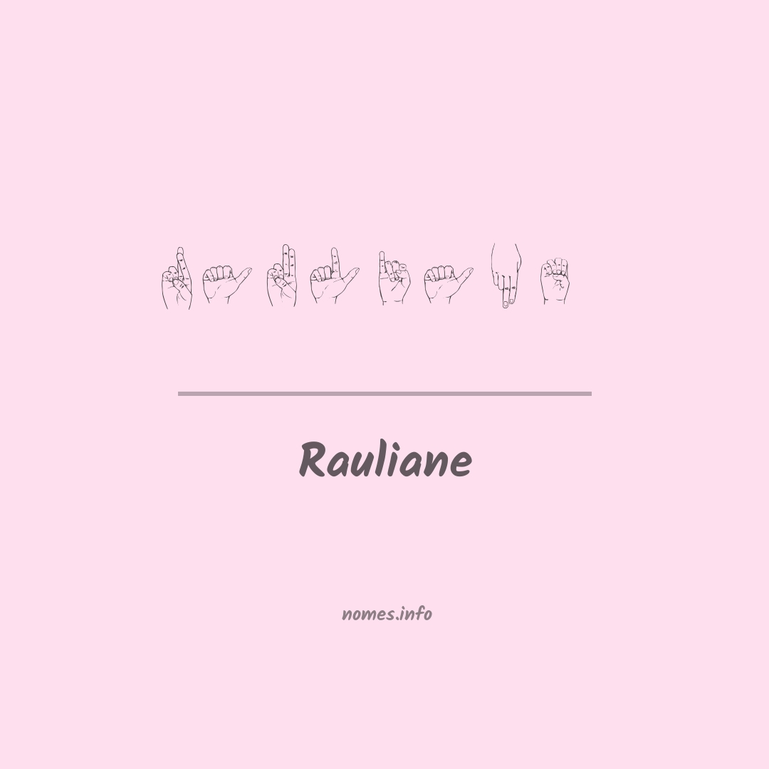 Rauliane em Libras