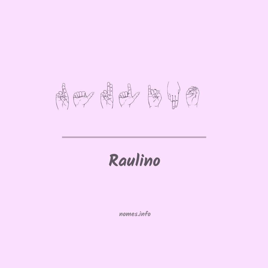 Raulino em Libras