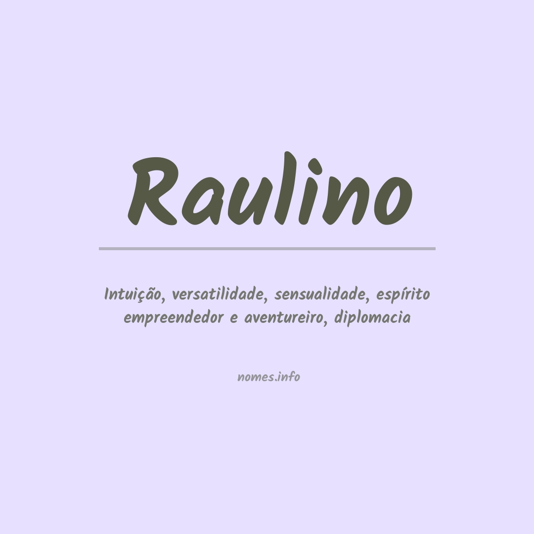 Significado do nome Raulino