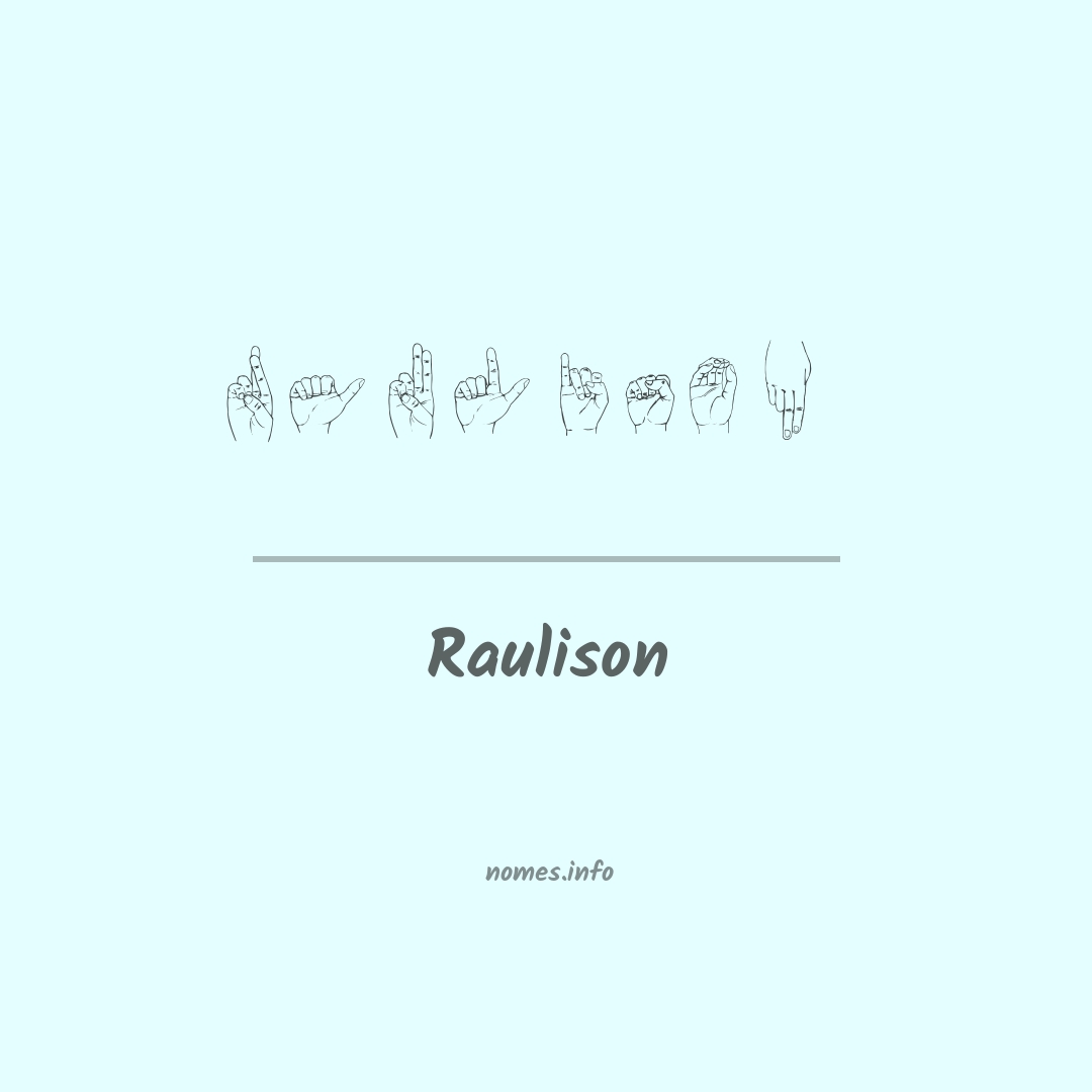 Raulison em Libras