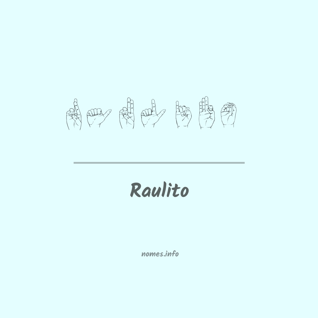Raulito em Libras