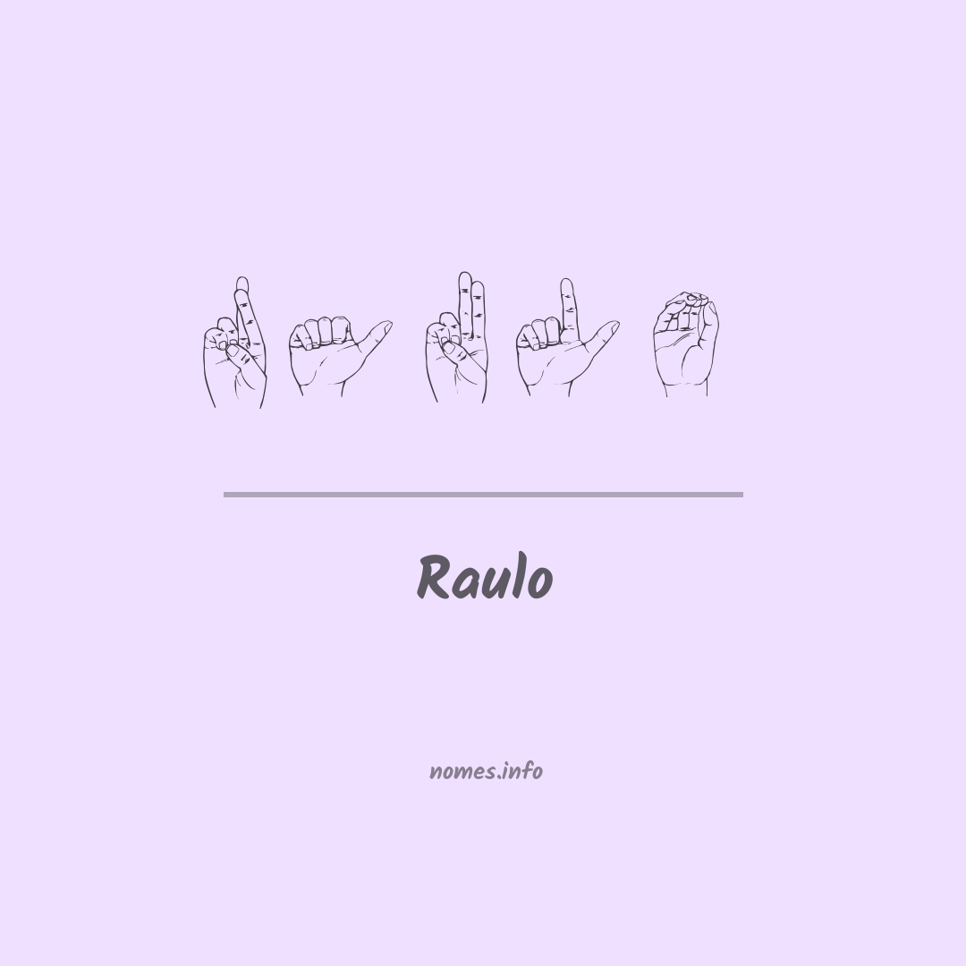 Raulo em Libras
