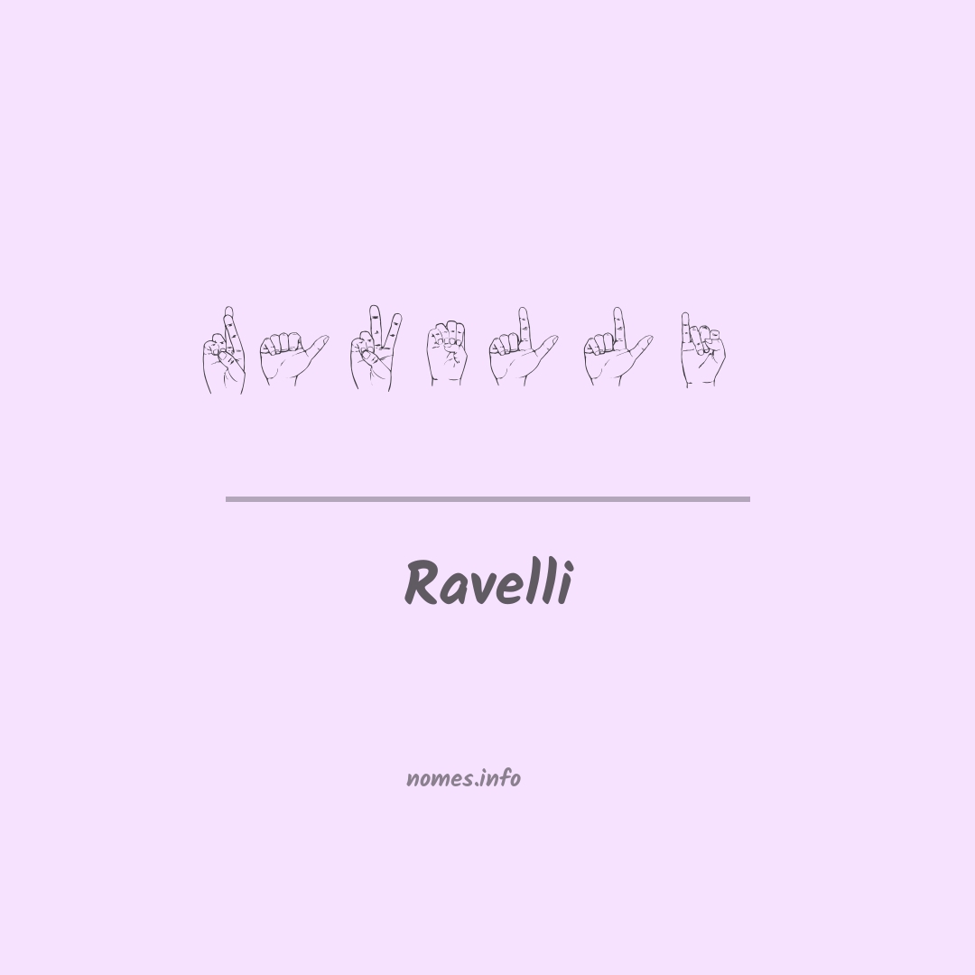 Ravelli em Libras