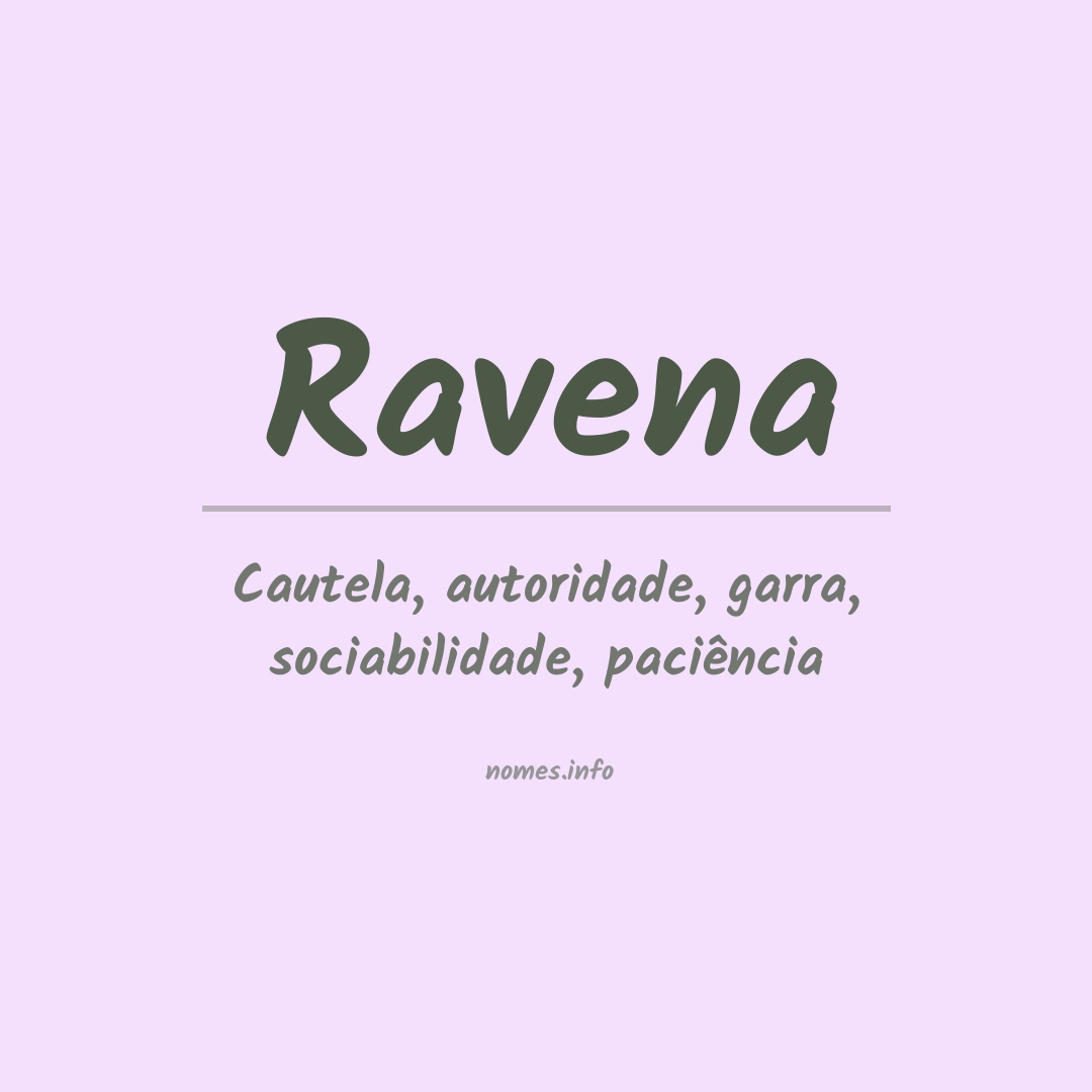 Significado do nome Ravena