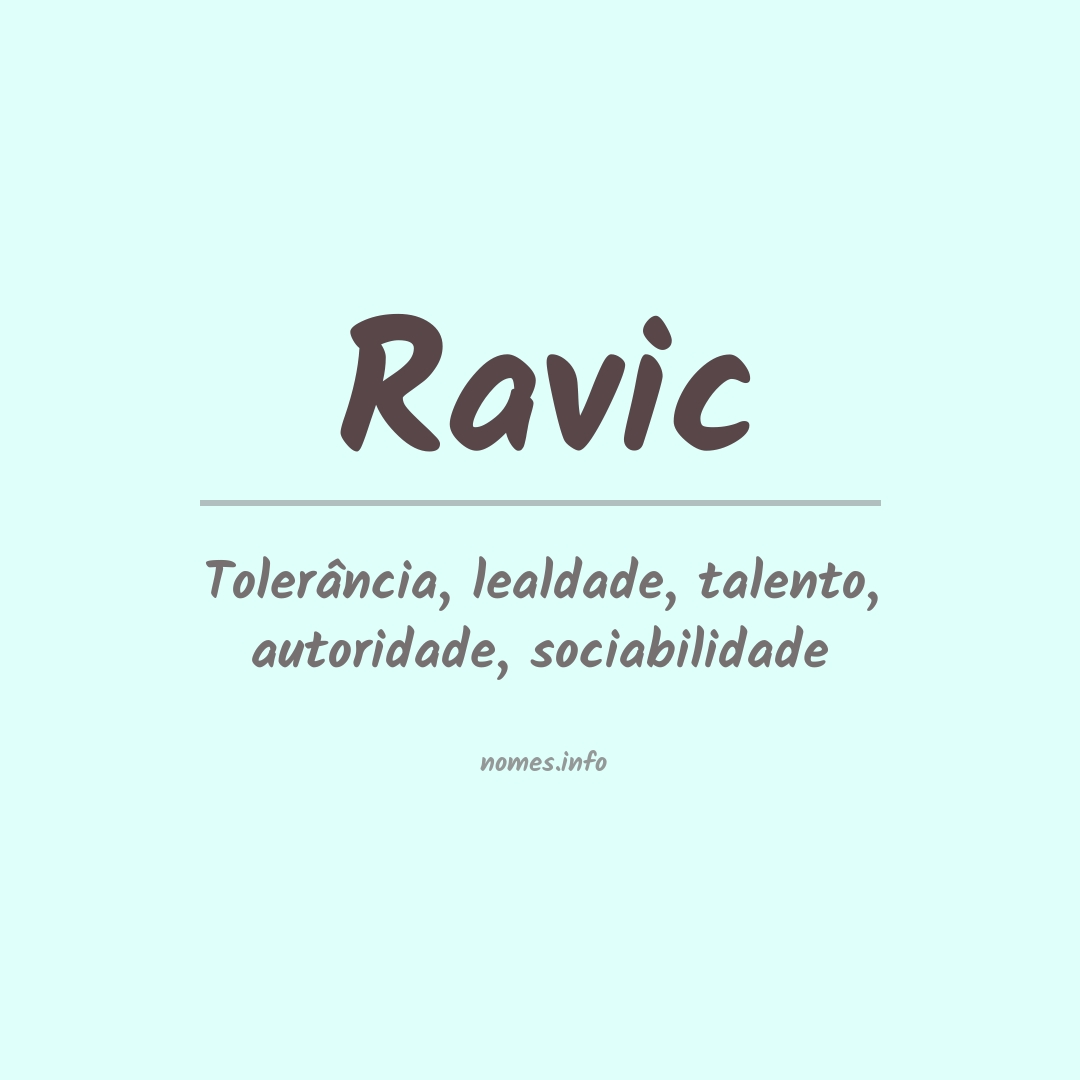 Significado do nome Ravic
