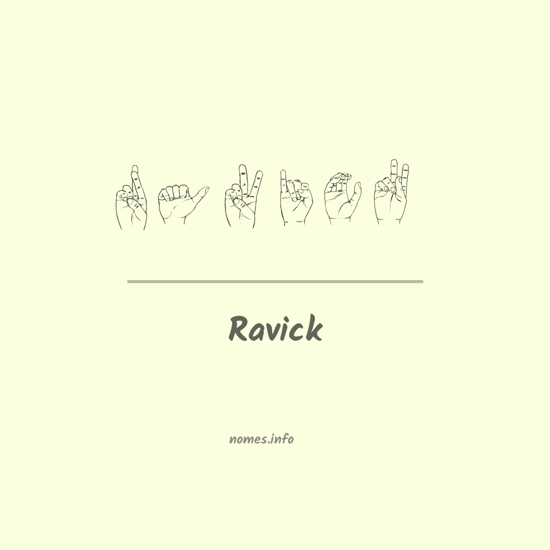 Ravick em Libras