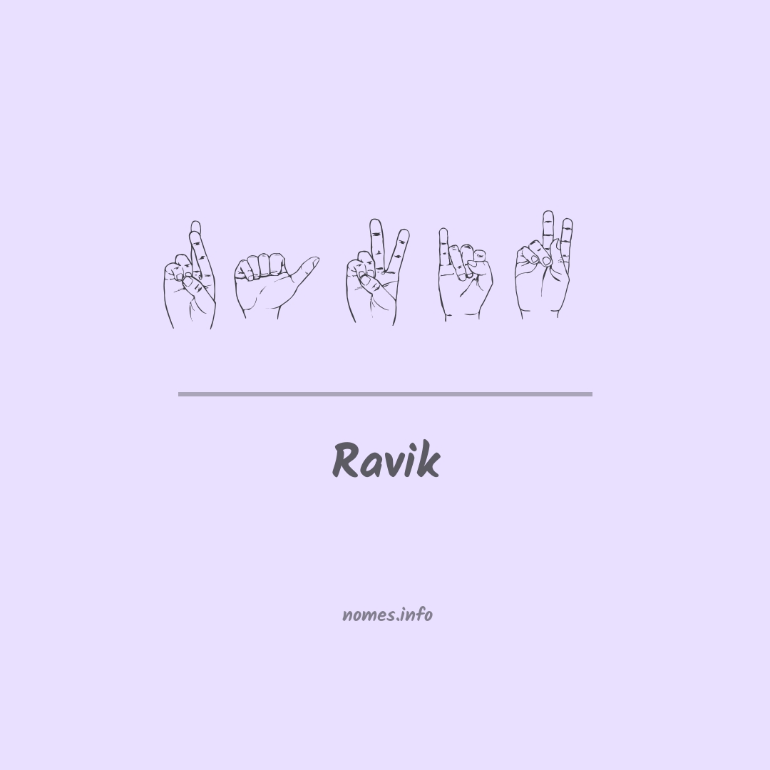 Ravik em Libras