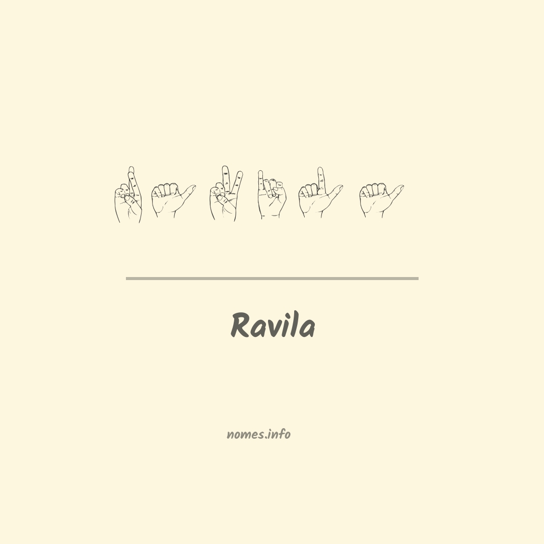 Ravila em Libras