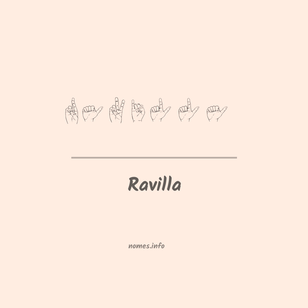 Ravilla em Libras