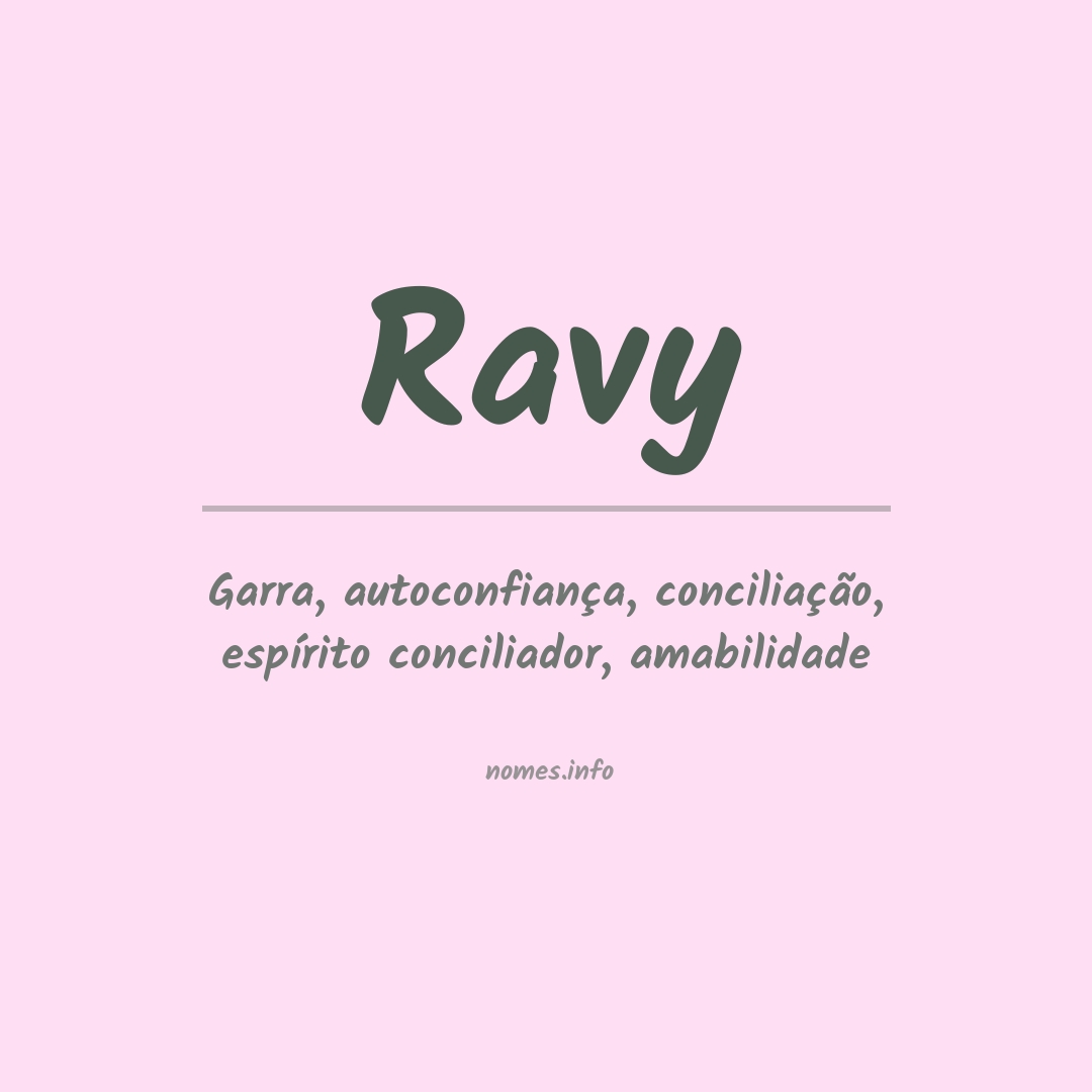 Significado do nome Ravy