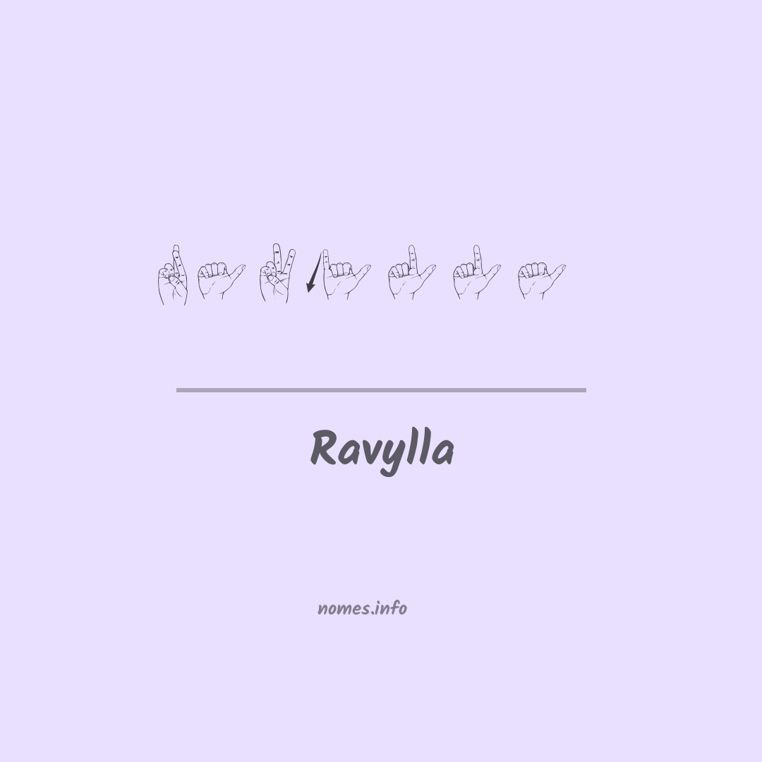 Ravylla em Libras