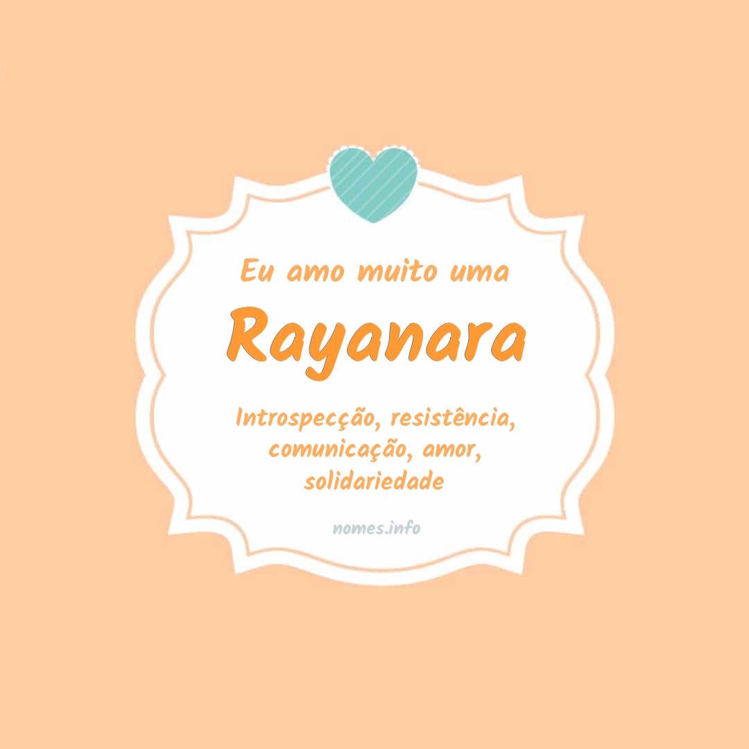 Eu amo muito Rayanara