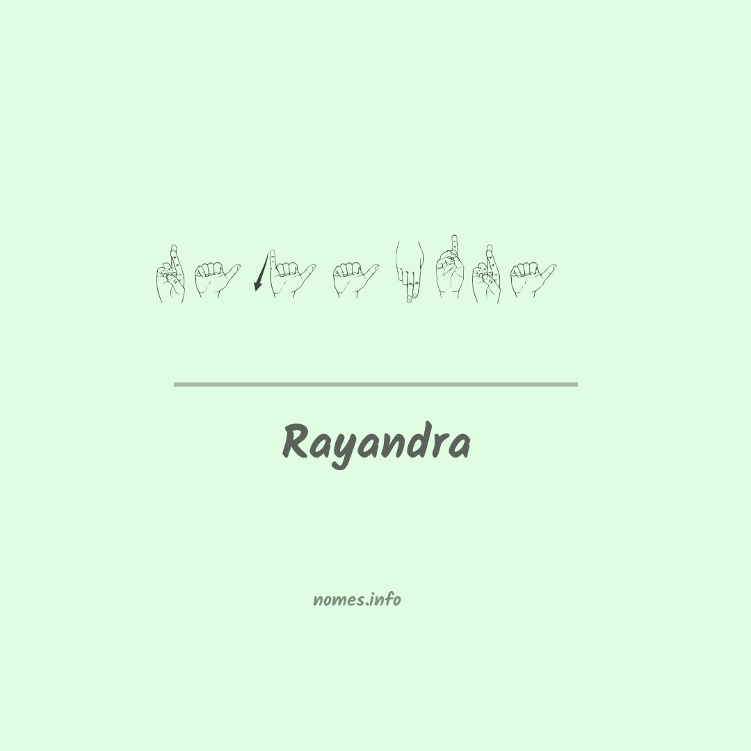 Rayandra em Libras