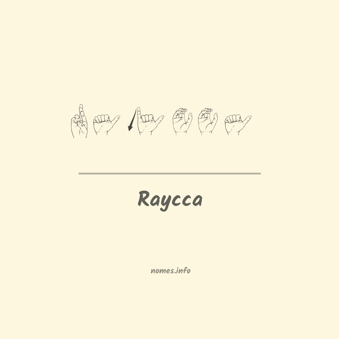 Raycca em Libras