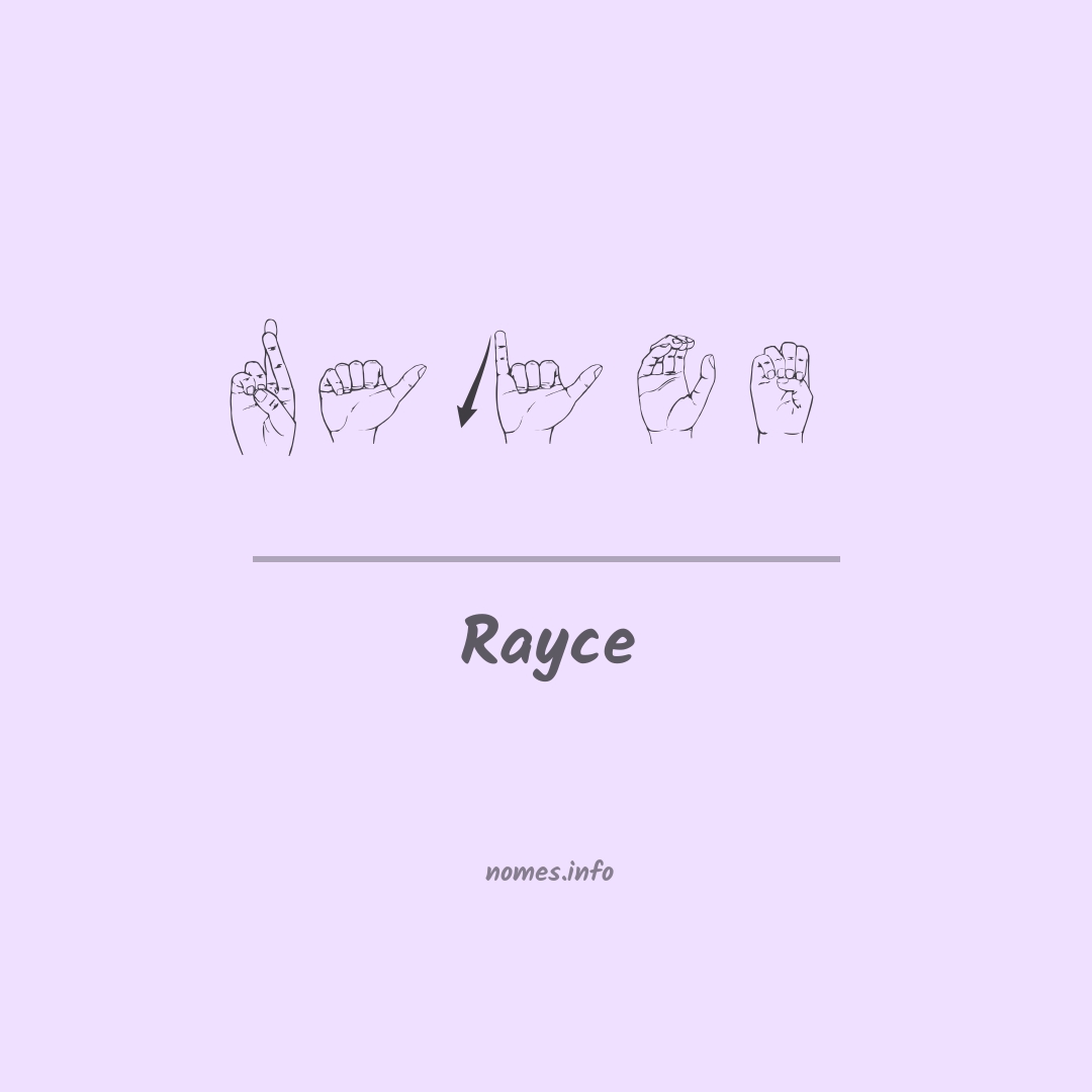 Rayce em Libras