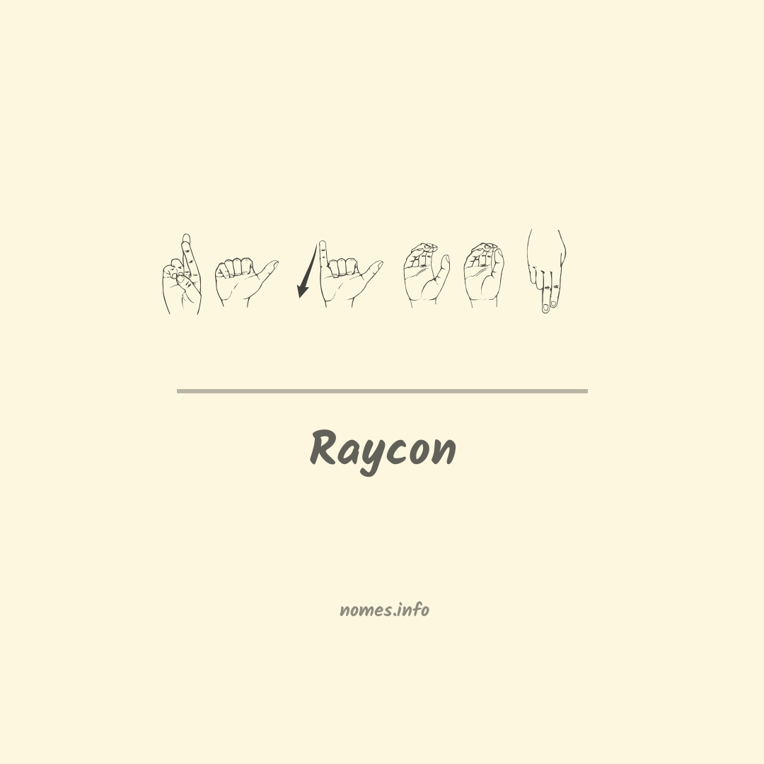 Raycon em Libras