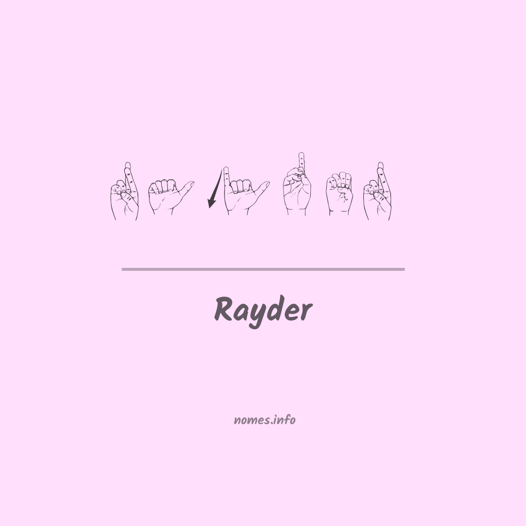 Rayder em Libras