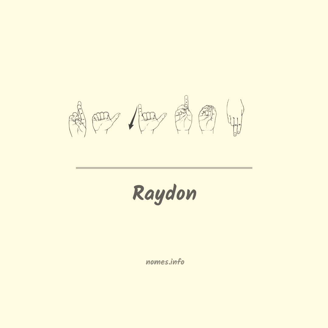 Raydon em Libras