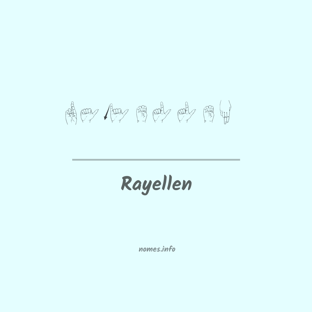 Rayellen em Libras