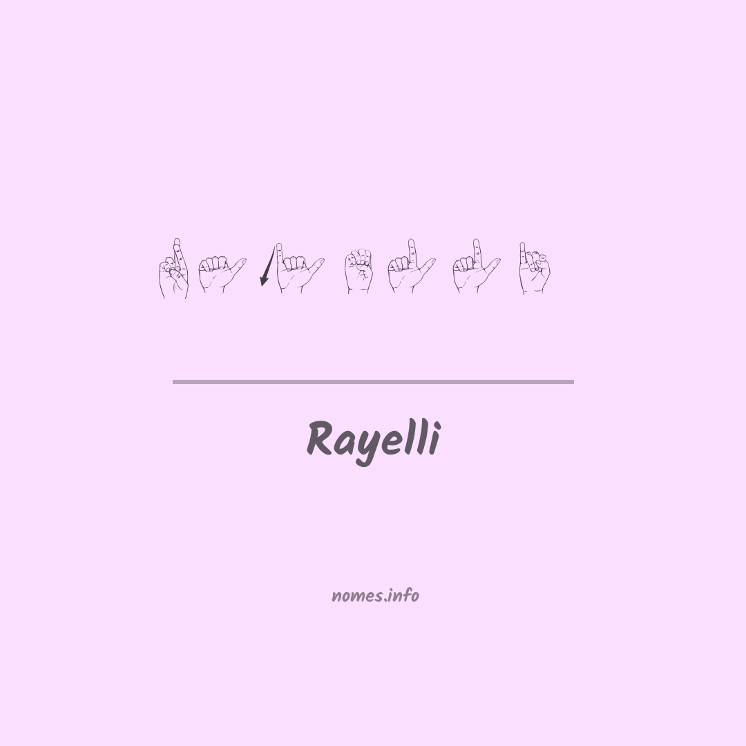 Rayelli em Libras Rayelli em Libras