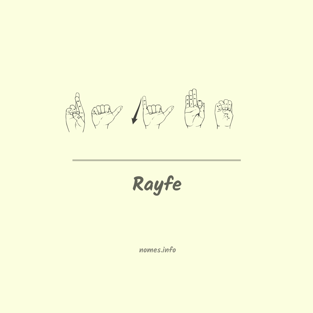 Rayfe em Libras