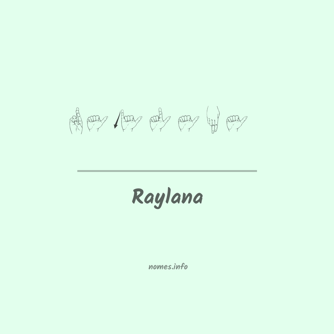 Raylana em Libras