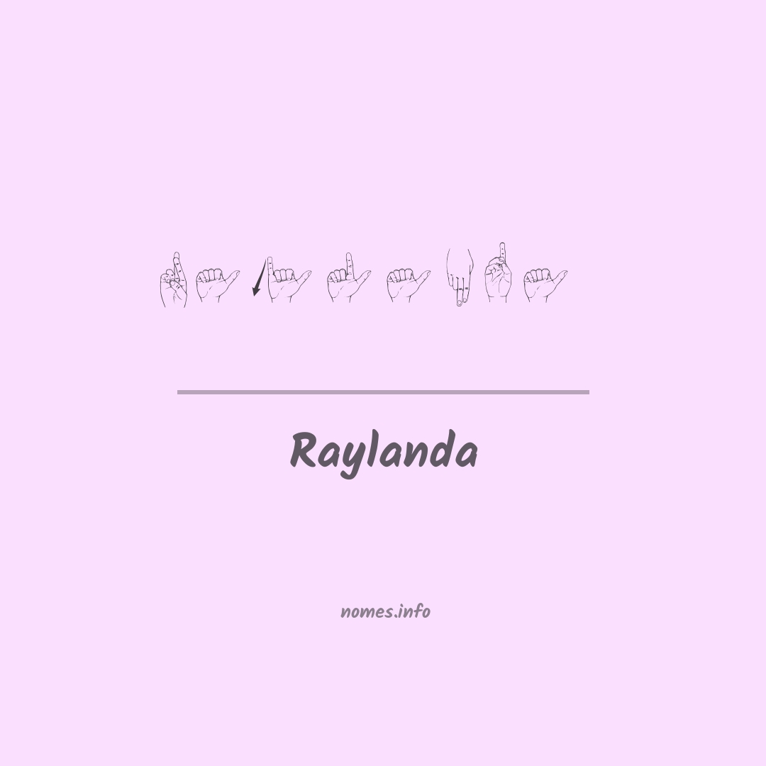 Raylanda em Libras
