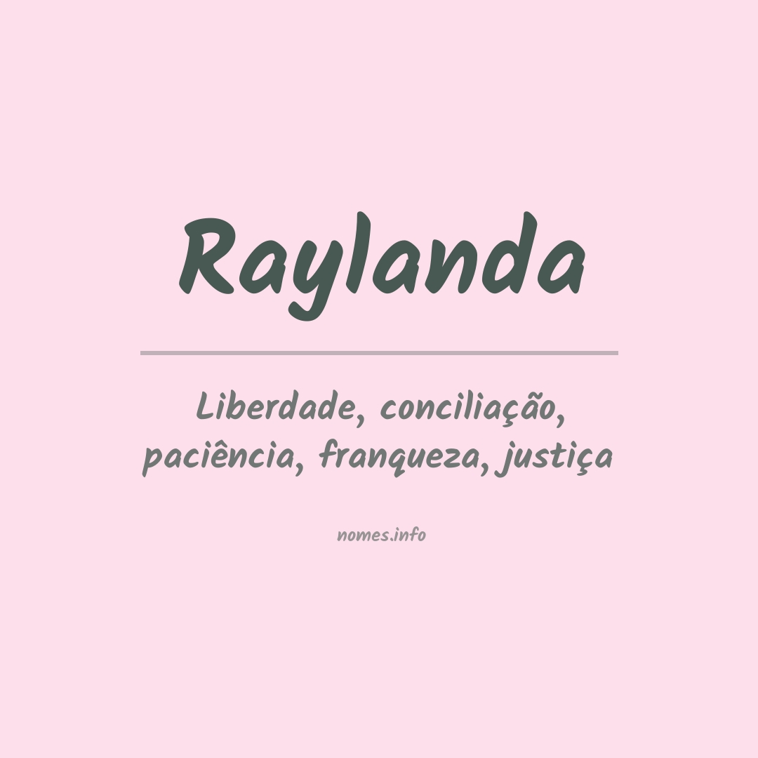 Significado do nome Raylanda