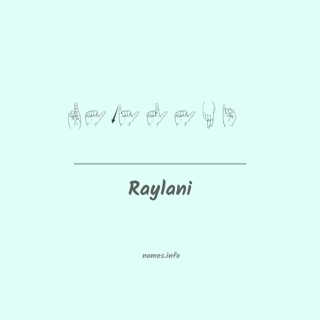 Raylani em Libras