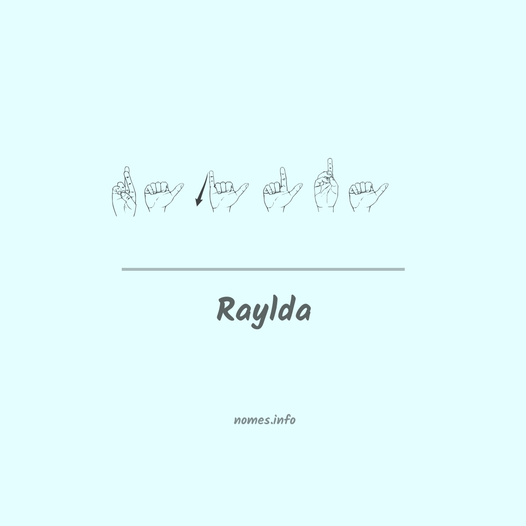 Raylda em Libras