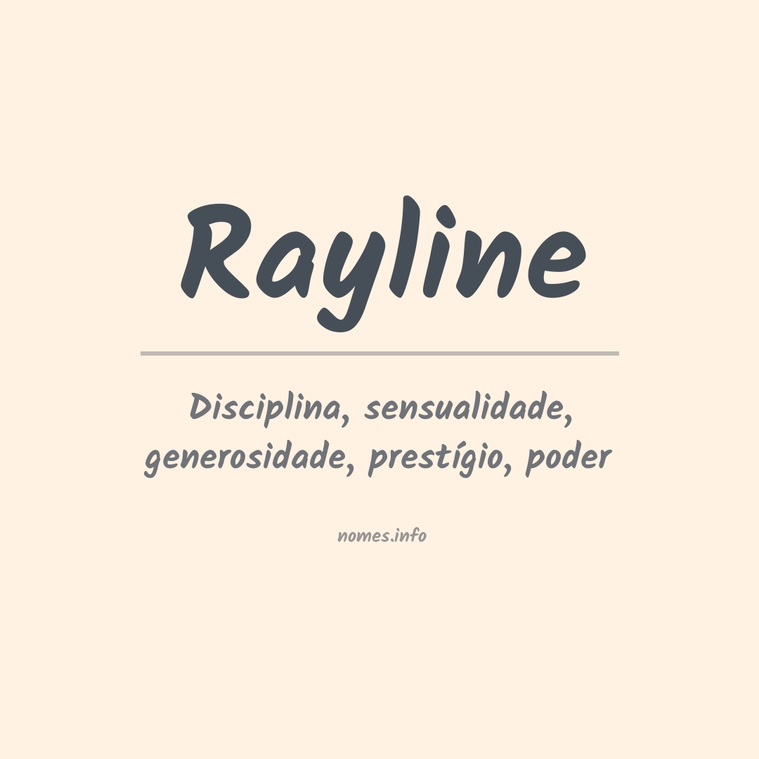 Significado do nome Rayline Significado do nome Rayline