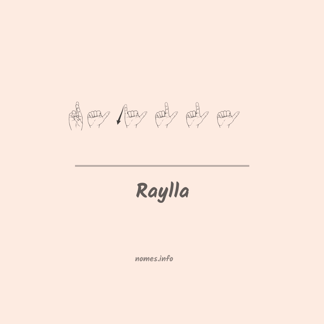 Raylla em Libras