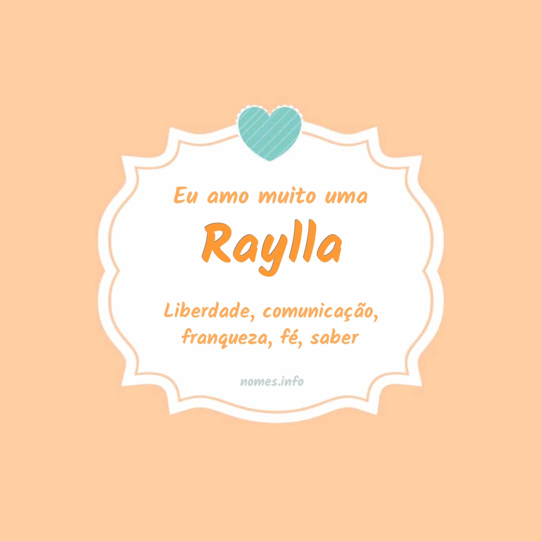 Eu amo muito Raylla