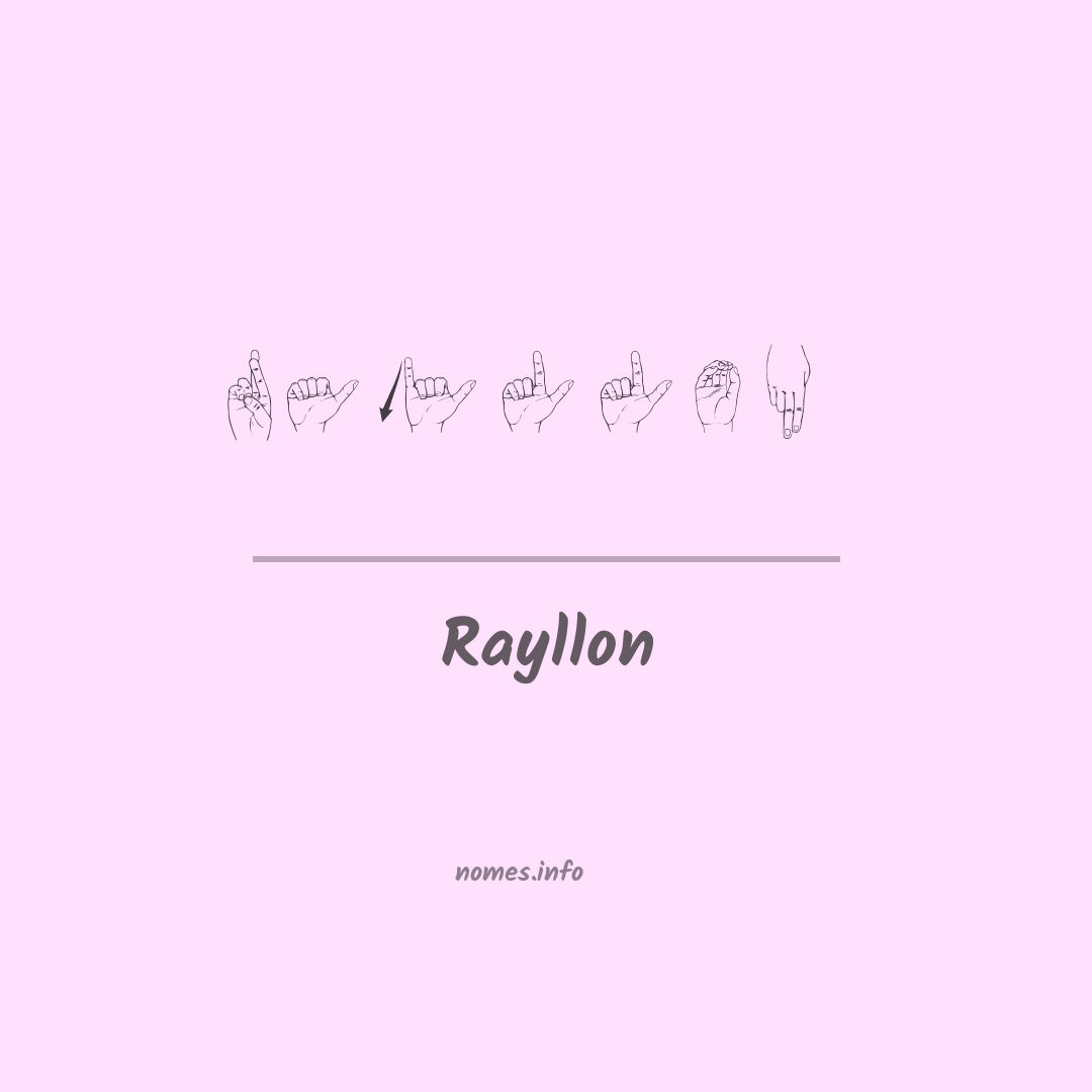 Rayllon em Libras