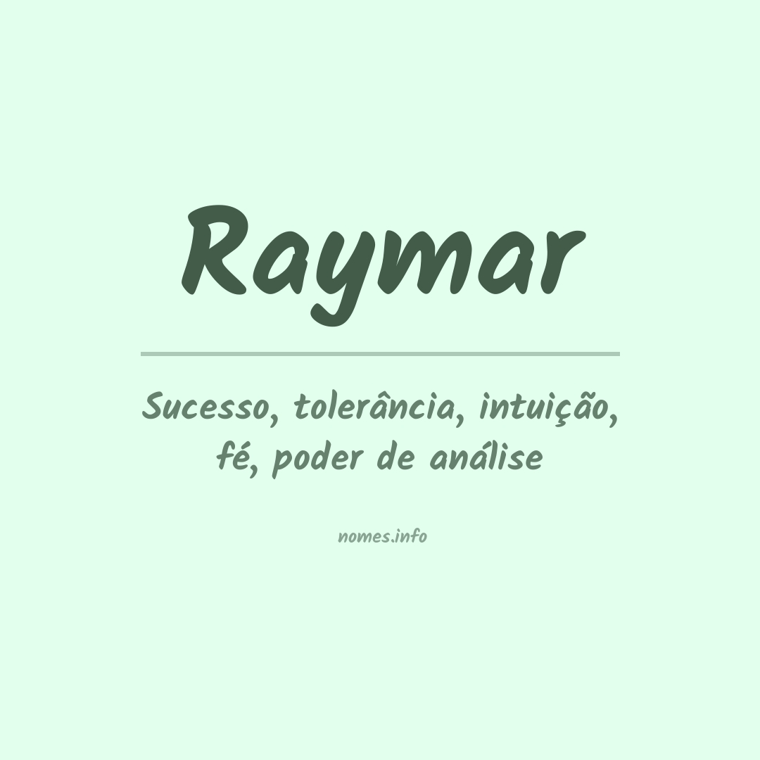 Significado do nome Raymar