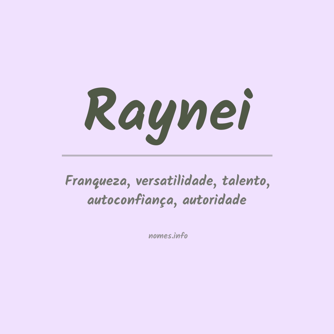 Significado do nome Raynei