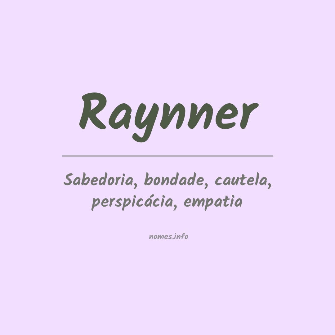 Significado do nome Raynner