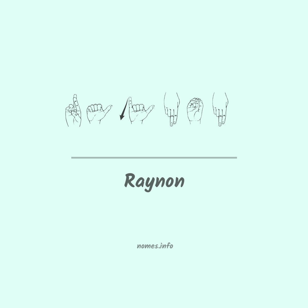 Raynon em Libras