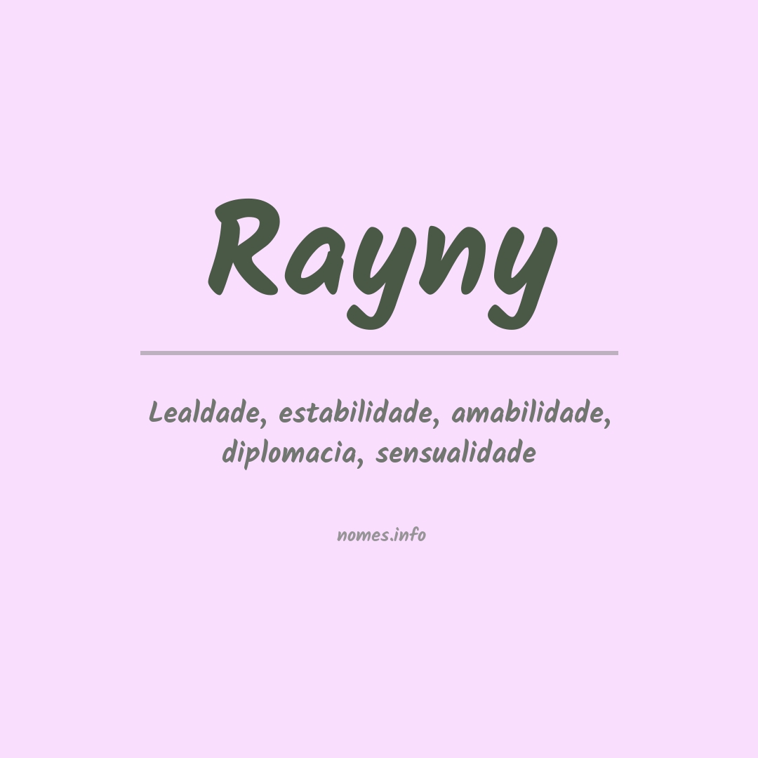 Significado do nome Rayny