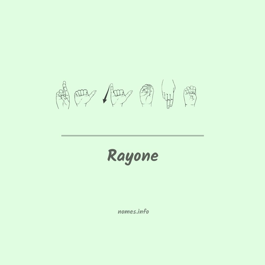 Rayone em Libras