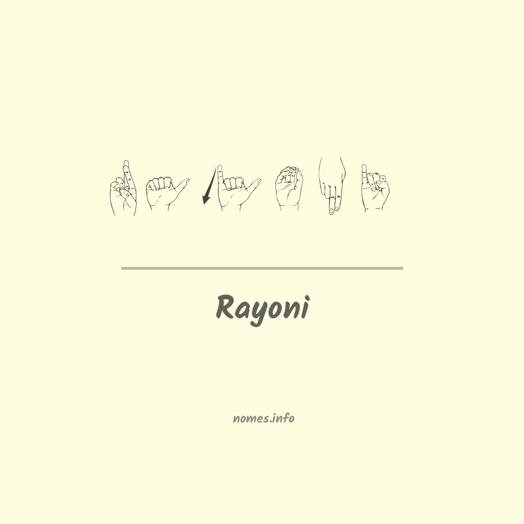 Rayoni em Libras