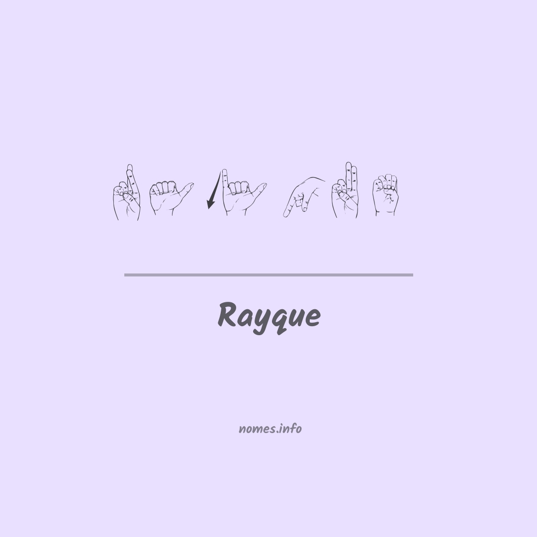 Rayque em Libras