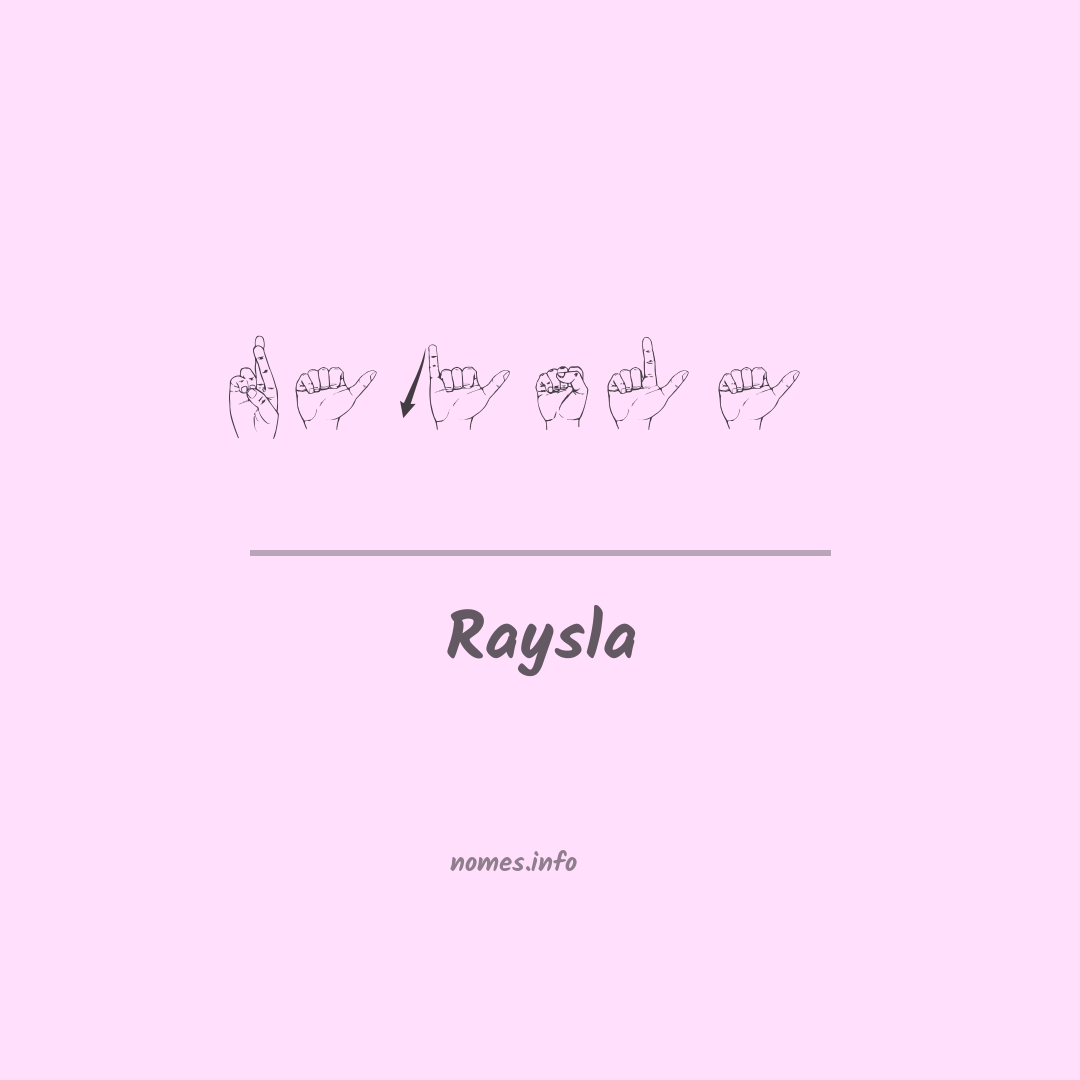 Raysla em Libras