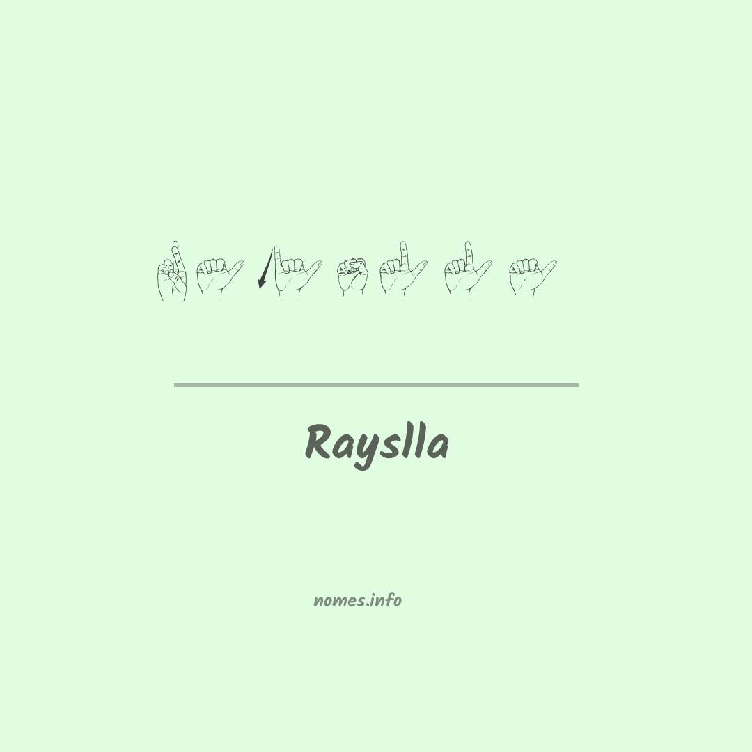 Rayslla em Libras