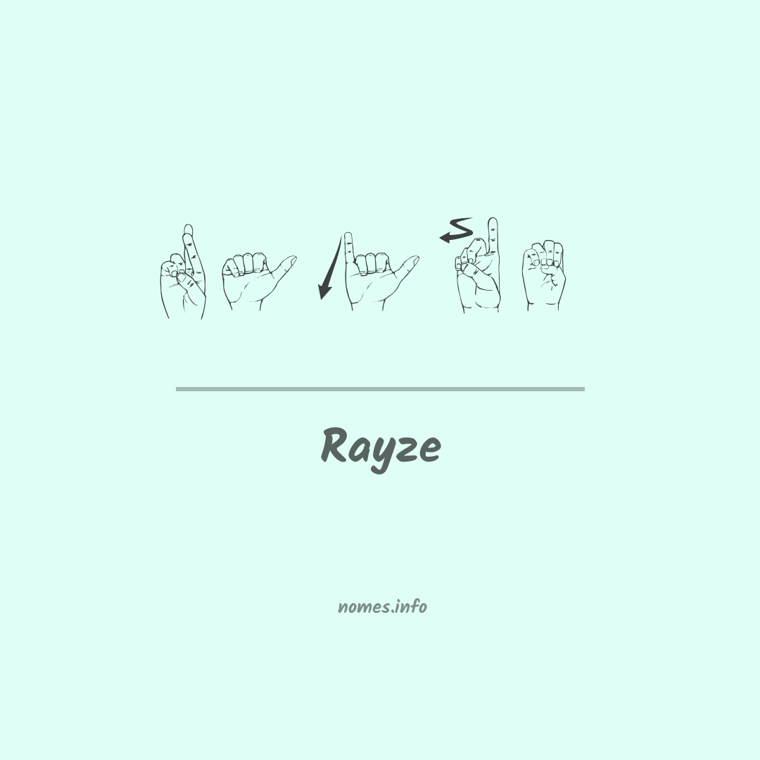 Rayze em Libras