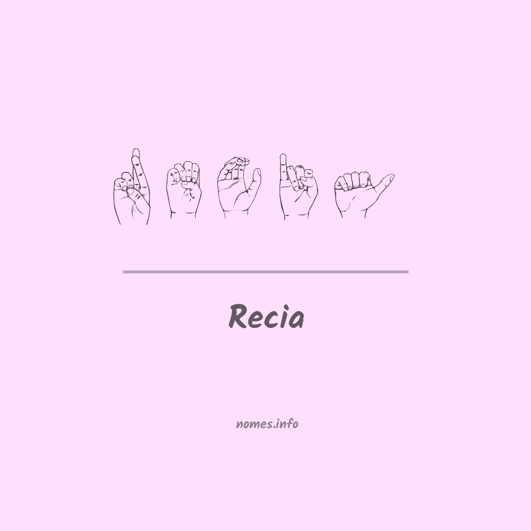 Recia em Libras