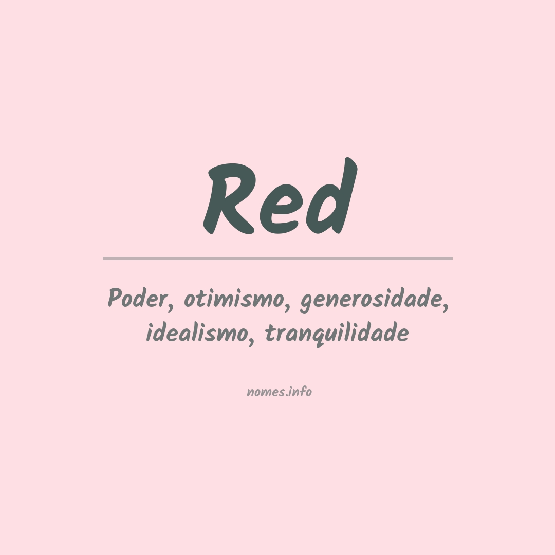 Significado do nome Red