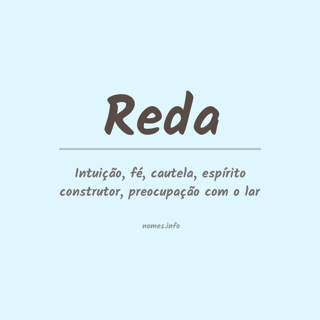 Significado do nome Reda