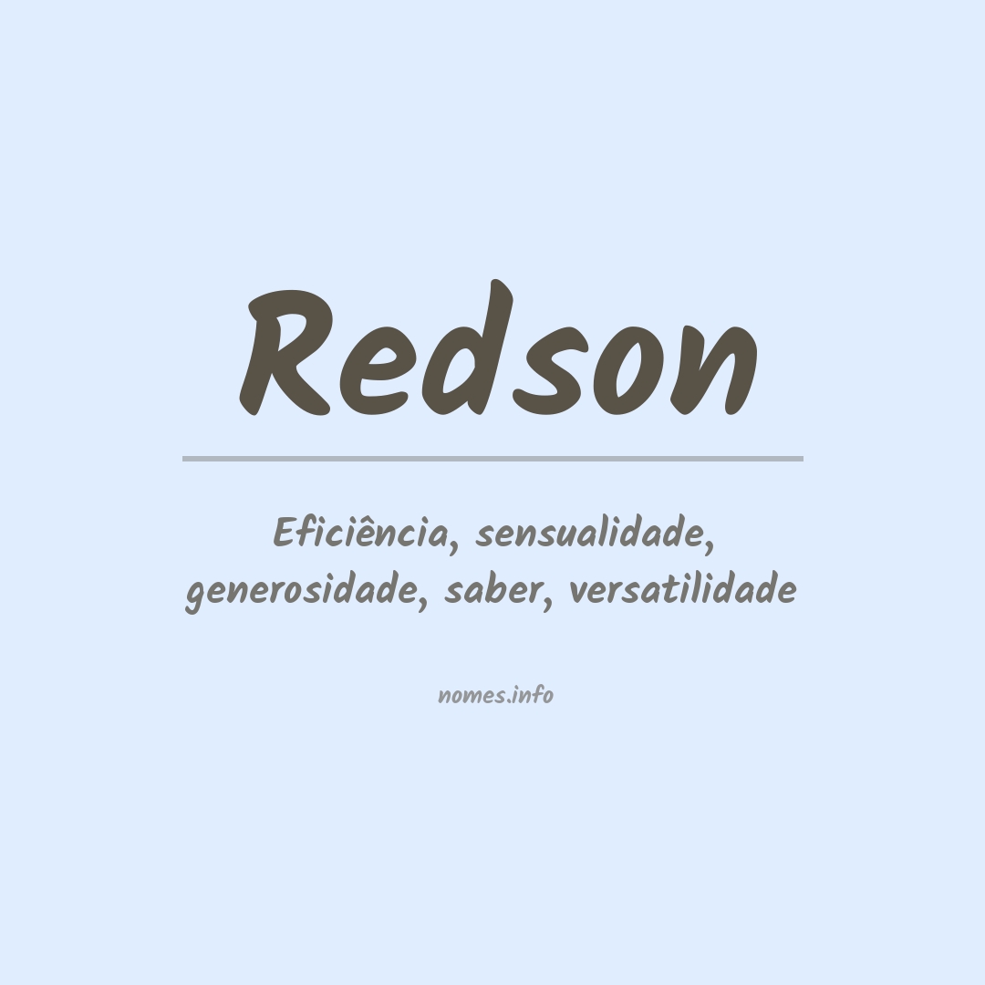 Significado do nome Redson